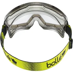 Bollé GLOBE GLOBEN10W - Lunettes-masque transparent aéré, monture légèrement translucide, vision panoramique (pack 35)
