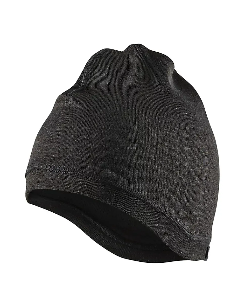 Bonnet doublure Blaklader pour casque 50% laine 50% acrylique, taille unique, noir