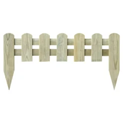 Bordure à planter Stackette bois naturel H.30 x L.60 cm