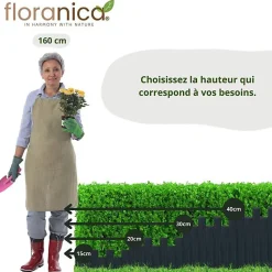 Bordure de jardin - Anthracite - Bois de pin - 100 cm x 20 cm - Design élégant - Durable