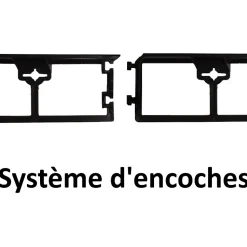 Bordure de jardin droite noire - 7,8 cm x 10 mètres avec 50 piquets d'ancrage - GT GARDEN