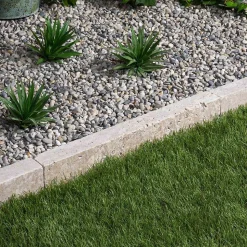 Bordure de jardin Travertin Beige Mix 50x7x5 cm (lot de 5 bordures soit 2,5 mètres) - RO'MA NATURE