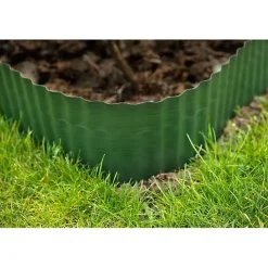 Bordure gazon polyéthylène verte H15 cm x 9 m - NATURE