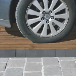 Bordure pour dalle bois clipsable XTiles - 118 x 19,5 cm - Brun