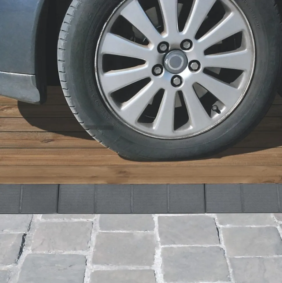 Bordure pour dalle bois clipsable XTiles - 118 x 19,5 cm - Brun