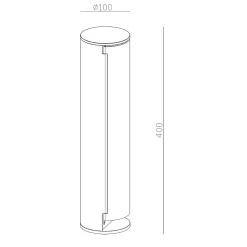 Borne d'alimentation électrique extérieure - Dekolight - Tower