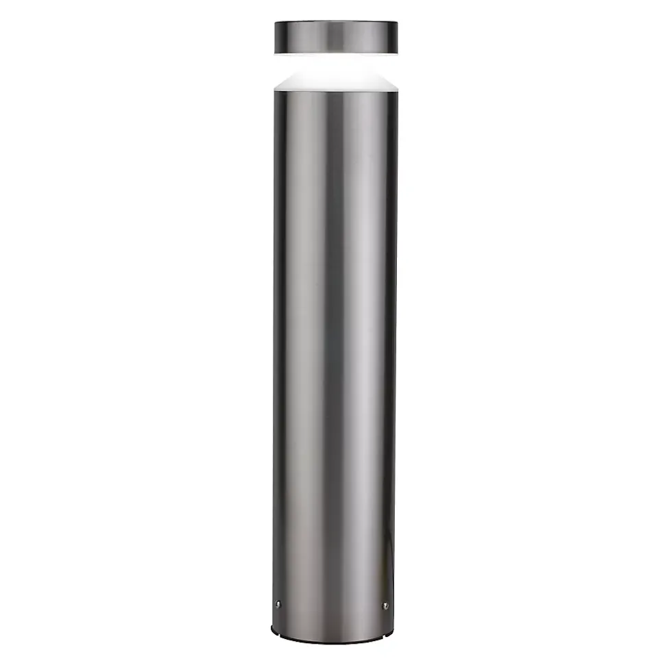Borne Devlin LED intégrée 800lm 10W IP44 GoodHome chrome