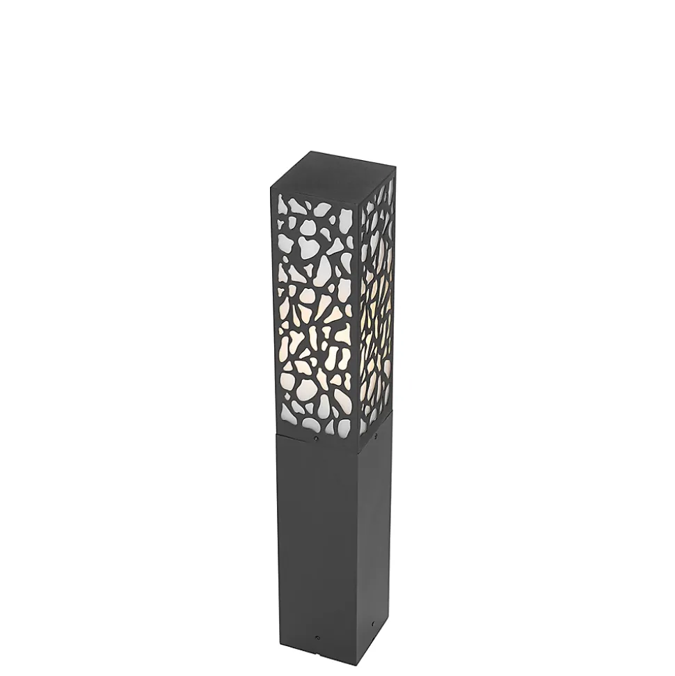 Borne d'extérieur moderne noire 60 cm IP44 - Nicole
