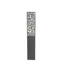 Borne d'extérieur moderne noire 60 cm IP44 - Nicole