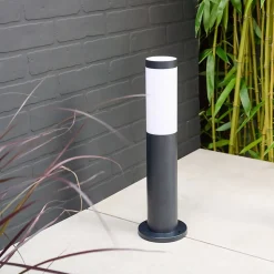 Borne extérieur Hollis taille S noir E27 15W IP44