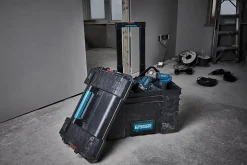 Boîte à outils vide Erbauer 56L avec manche télescopique
