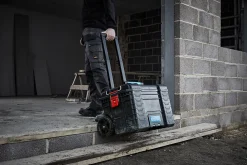 Boîte à outils vide Erbauer 56L avec manche télescopique