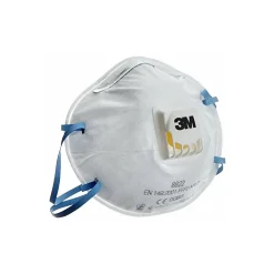 Boîte de 10 masques respiratoires coques jetables FFP2 avec soupape série 8822 blanc - 3M - 7100101091