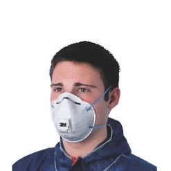 Boîte de 10 masques respiratoires coques jetables FFP2 avec soupape série 8822 blanc - 3M - 7100101091