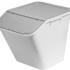 Boîte de rangement 51 L empilable SmartStore Collect Stack It Orthex P.55 cm blanc et gris