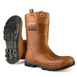 Botte de sécurité fourrée RIGAIR PRO FUR Dunlup S5 CI SRC Marron 46