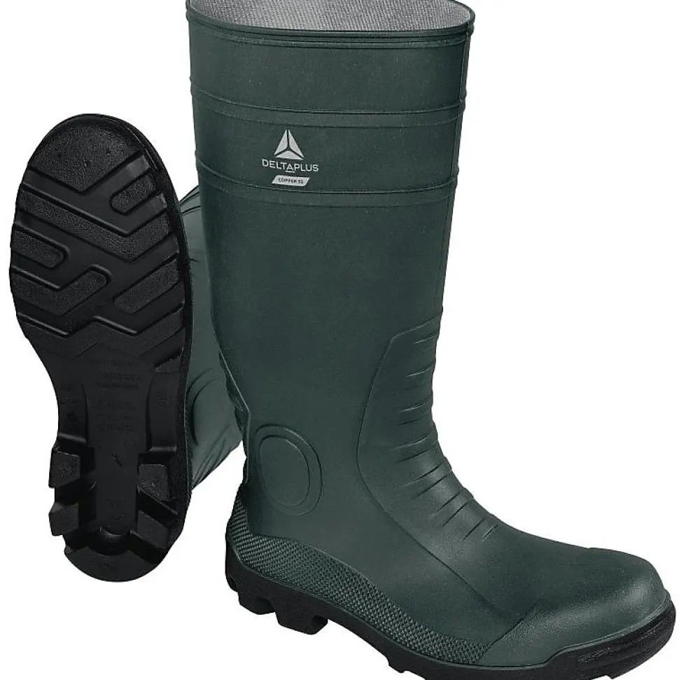 Botte de sécurité PVC COPPER S5 SRA vert P45 - DELTA PLUS - COPPES5VE45