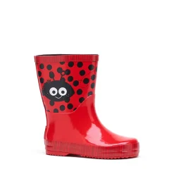 Bottes de pluie enfant Rouchette Anabel caoutchouc rouge Taille 23
