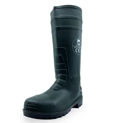 Bottes de Sécurité Vertes Hulk S5 T47 - PVC Imperméable, Antidérapantes, Coque en Acier, Confort et Durabilité Optimisés