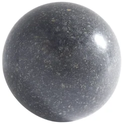 Boule déco jardin granit diamètre 20 cm - Noir 20 cm