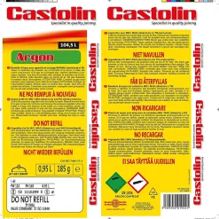 Bouteille d'argon pour soudage Castolin 110L