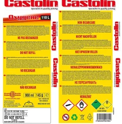 Bouteille d'oxygène pour soudure Castolin 110L