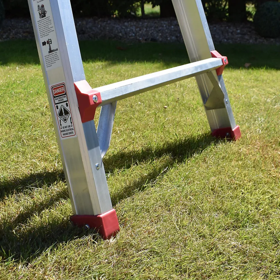 BPS Échelles télescopiques multifonctions Échelle en aluminium Escabeau 150 kg Load Certifiée EN131 4.10 m