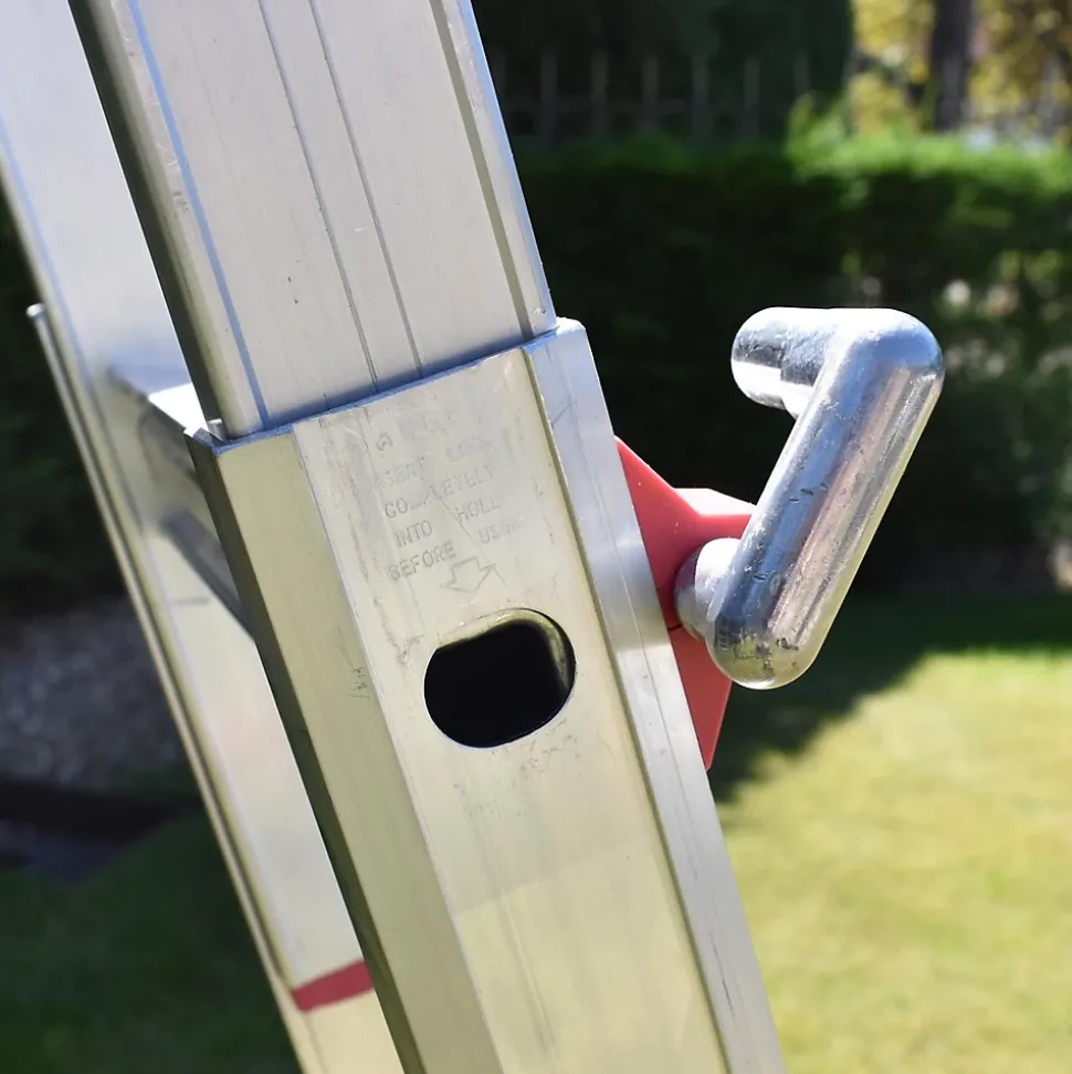 BPS Échelles télescopiques multifonctions Échelle en aluminium Escabeau 150 kg Load Certifiée EN131 4.10 m