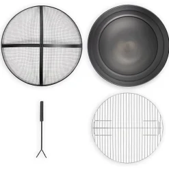 Brasero - LIVOO - DOC286 - Surface de cuisson 47,5 cm - Acier peint noir
