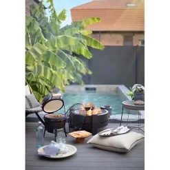 Brasero - LIVOO - DOC286 - Surface de cuisson 47,5 cm - Acier peint noir
