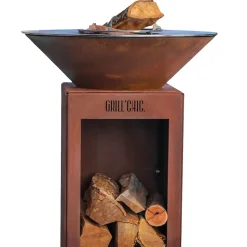 Brasero Auvergnat Corten Bois Rond 62 Simple Cuve