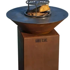 Brasero Auvergnat Corten Normal Rond 62 Simple Cuve