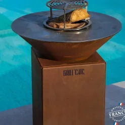 Brasero Auvergnat Corten Normal Rond 62 Simple Cuve