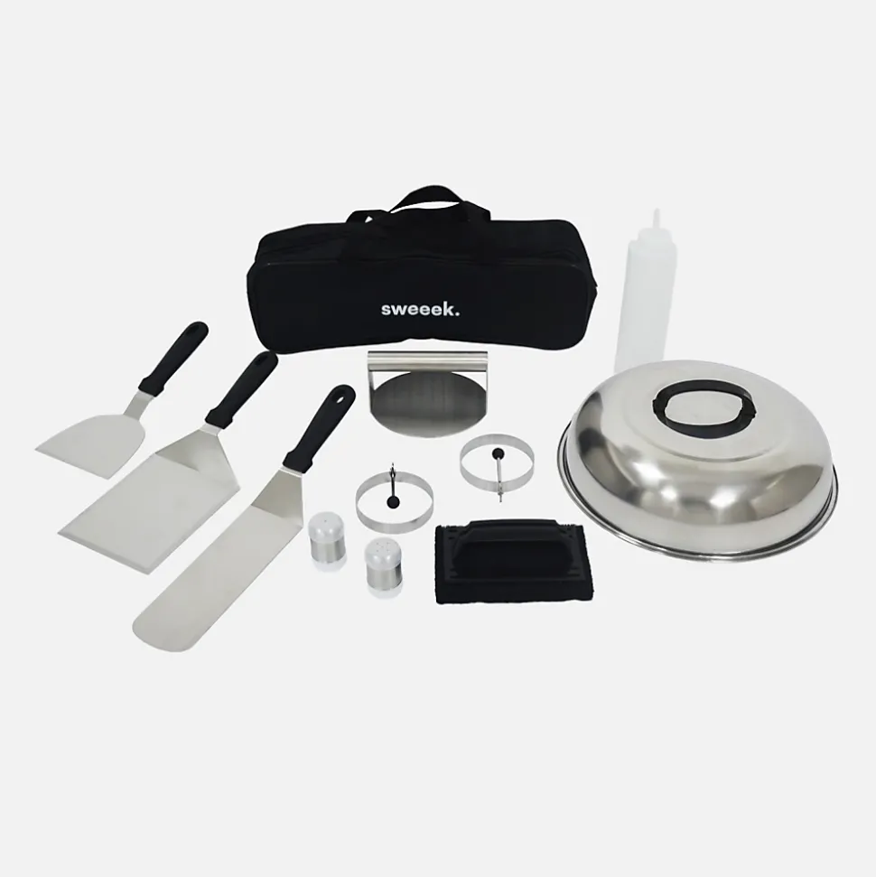 Brasero barbecue D.81.5cm avec grille de cuisson. espace de rangement. couvercle et ustensiles