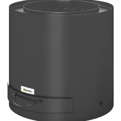 Brasero extérieur dia. 45 cm design - bac à cendres intégré, tisonnier - acier noir