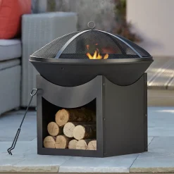 Braséro Blooma Ulong noir ø 56 cm x H 58 cm