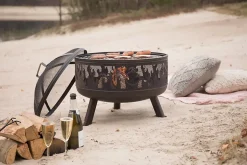 Braséro Décoratif Blazer avec grille et tisonnier