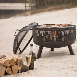 Braséro Décoratif Blazer avec grille et tisonnier