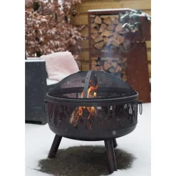 Braséro Décoratif Blazer avec grille et tisonnier