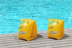 Brassard de natation Bestway pour enfant de 3 à 6 ans l.25 x l.15 cm jaune vendu par 2