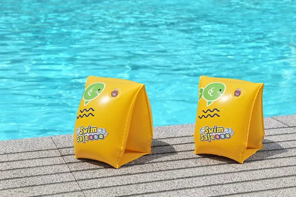 Brassard de natation Bestway pour enfant de 3 à 6 ans l.25 x l.15 cm jaune vendu par 2