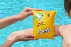 Brassard de natation Bestway pour enfant de 3 à 6 ans l.25 x l.15 cm jaune vendu par 2