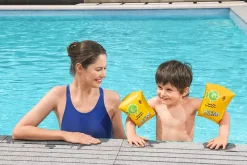 Brassard de natation Bestway pour enfant de 3 à 6 ans l.25 x l.15 cm jaune vendu par 2