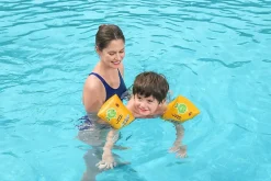 Brassard de natation Bestway pour enfant de 3 à 6 ans l.25 x l.15 cm jaune vendu par 2