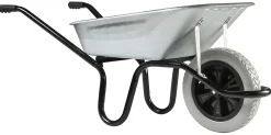 Brouette roue increvable Ø.400 mm cuve en acier galvanisé Aktiv Premium 100L Haemmerlin
