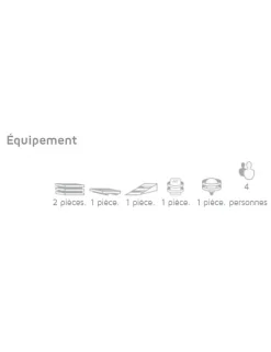 Cabine de sauna d'angle finlandais PERHE 4 places 194x144 x H.199 cm