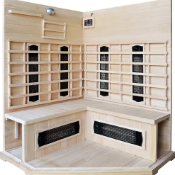 Cabine de sauna luxe infrarouge 3-4 places - NARVIK