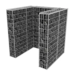 Cadre à gabion - vidaXL - 110 x 100 x 120 cm - Acier galvanisé - Rectangulaire - Durable