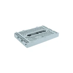 Cagette plastique pliable bleu ciel taille S