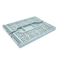 Cagette plastique pliable bleu ciel taille M